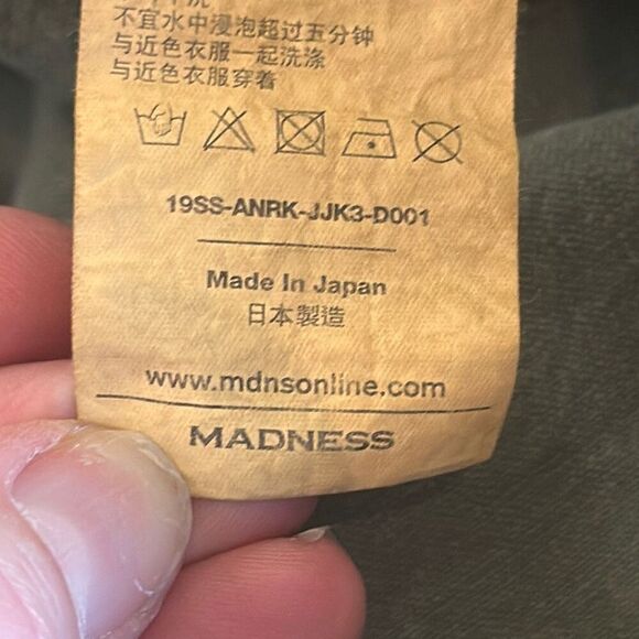 Madness Made in Japan Military Utility Field Jacket Men distressed L Large Green - Picture 12 of 12